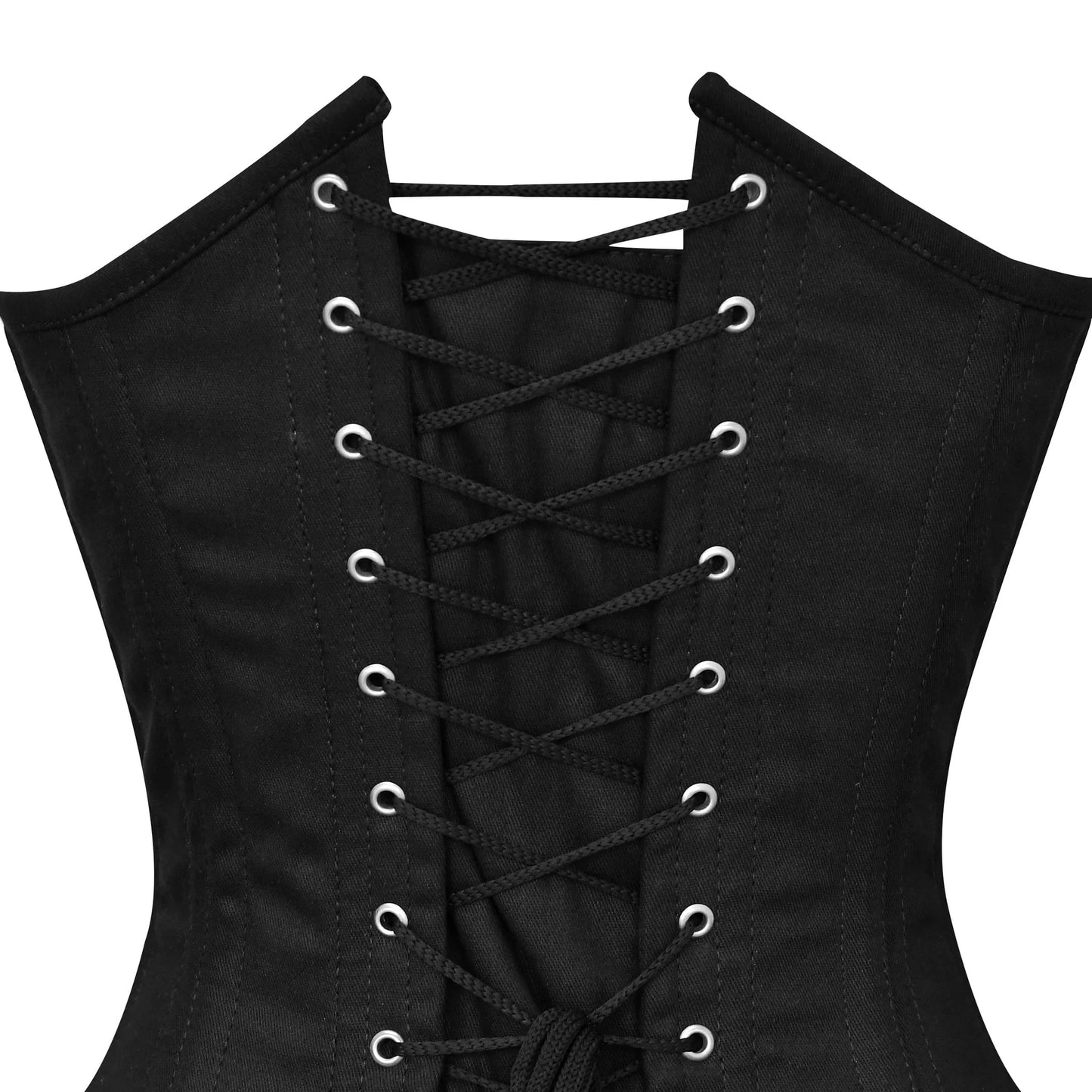 Black Authentic Cotton Over bust Training Corset