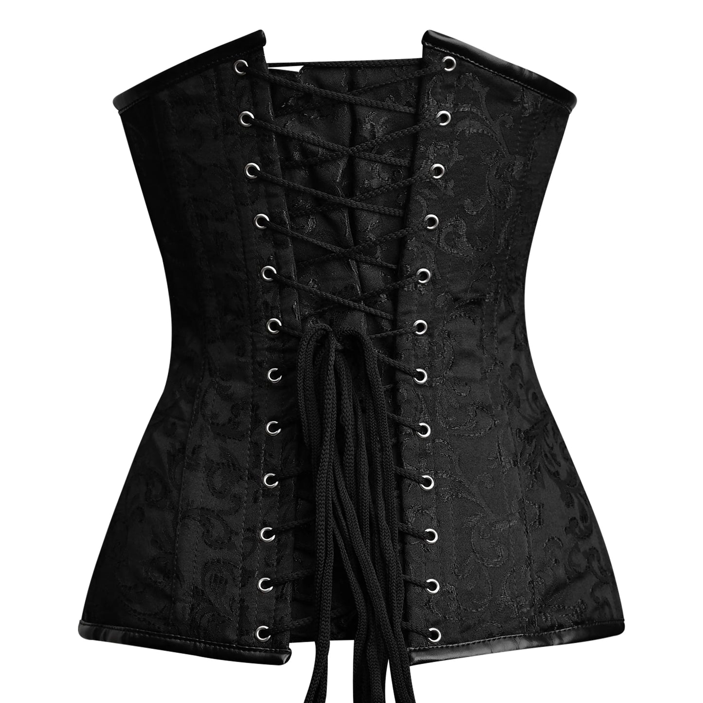 Black corset top plus size - Brocade Corset