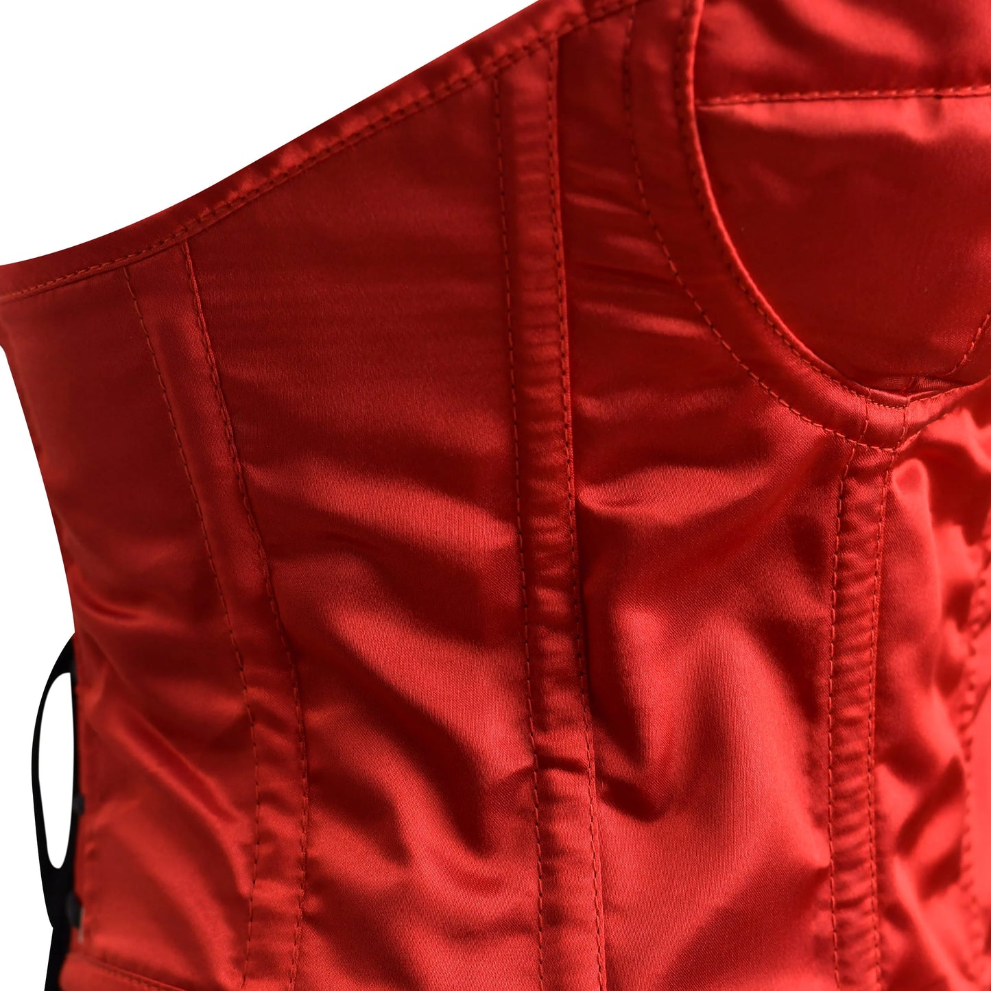 Red Satin corset top - Overbust Corset