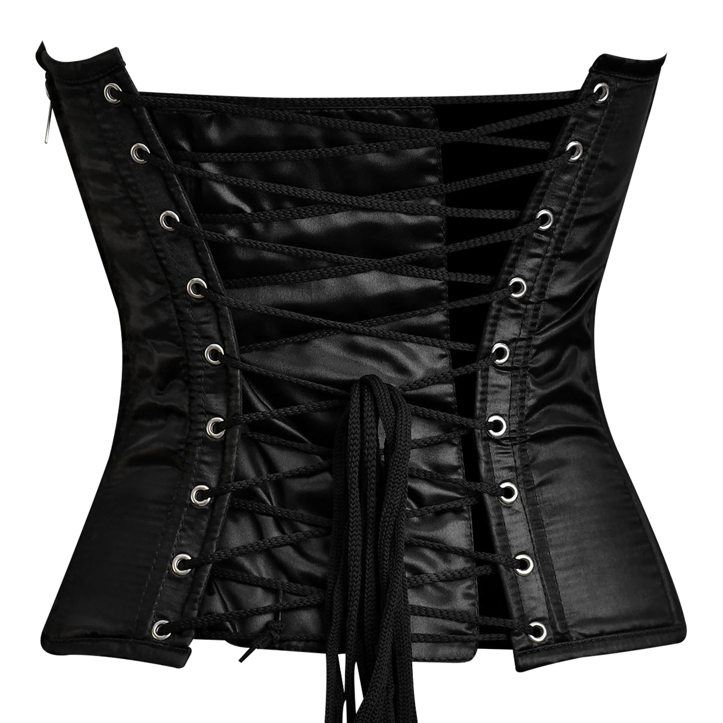 Green and Black corset top - Laced Corset