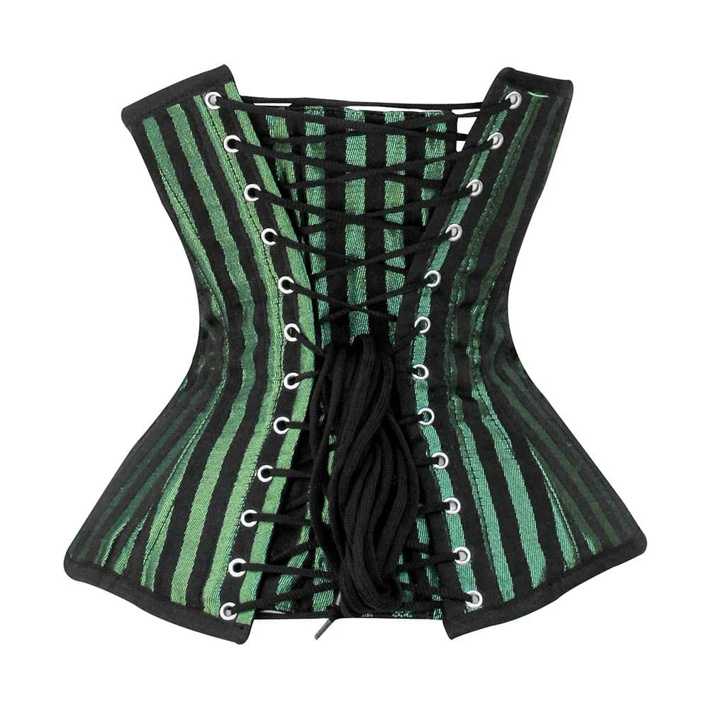 Green Under bust Lacemade corset