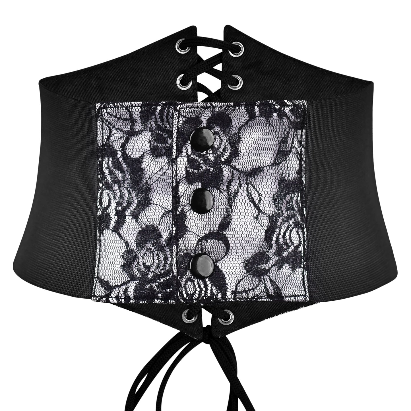 Printed Mesh Corset Belt - Waist Cincher