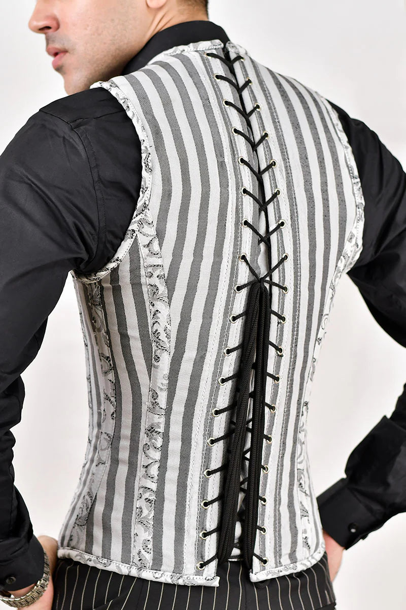 Satin Male Corset Vest - Fashion Corset