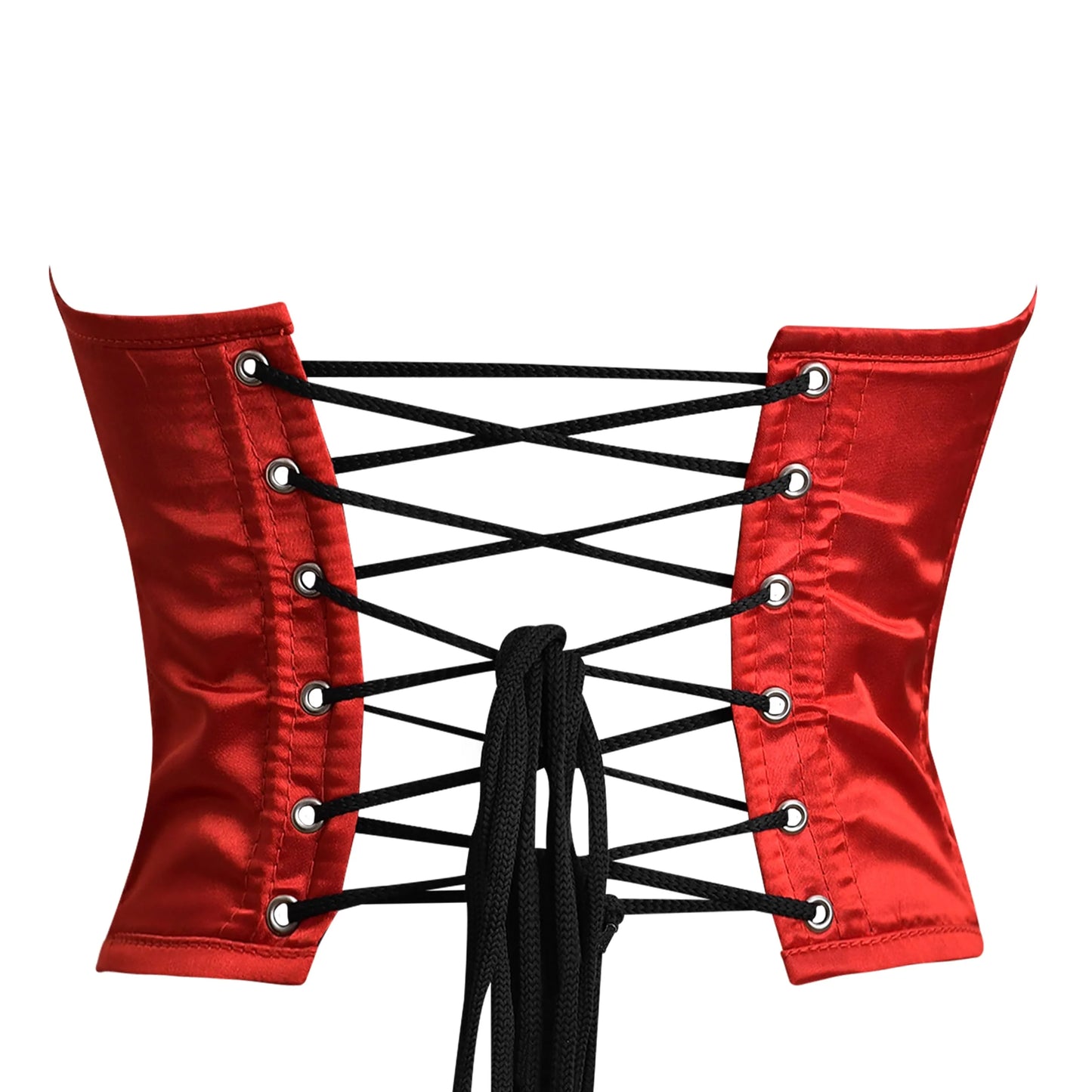Red Satin corset top - Overbust Corset