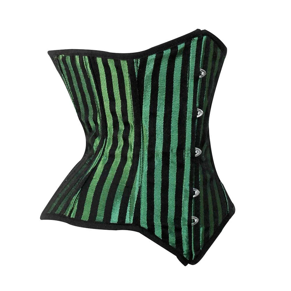Brown lace up corset - Under bust Lacemade corset