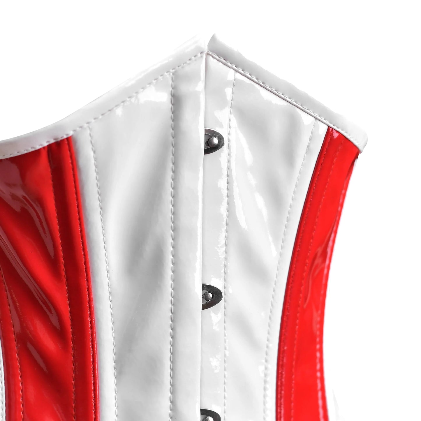 Red and white corset Top - Laced Corset