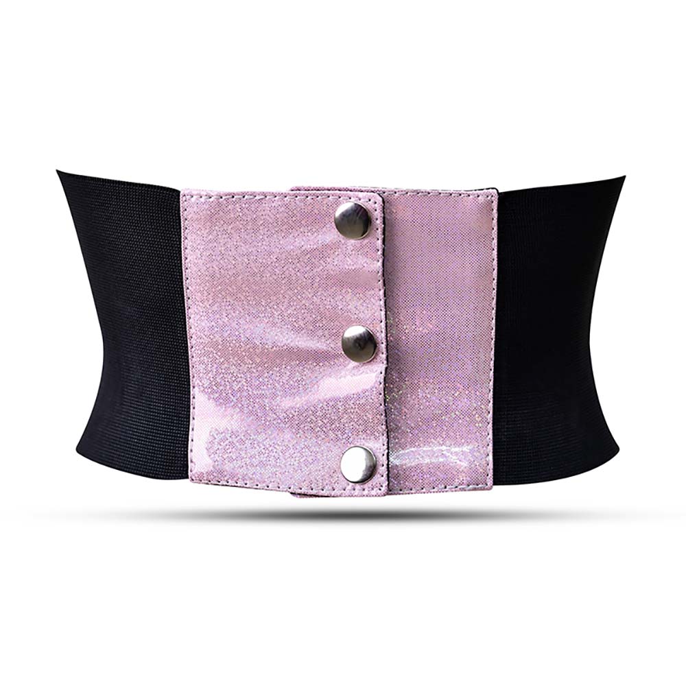 Pink waist trainer PVC - corset belt