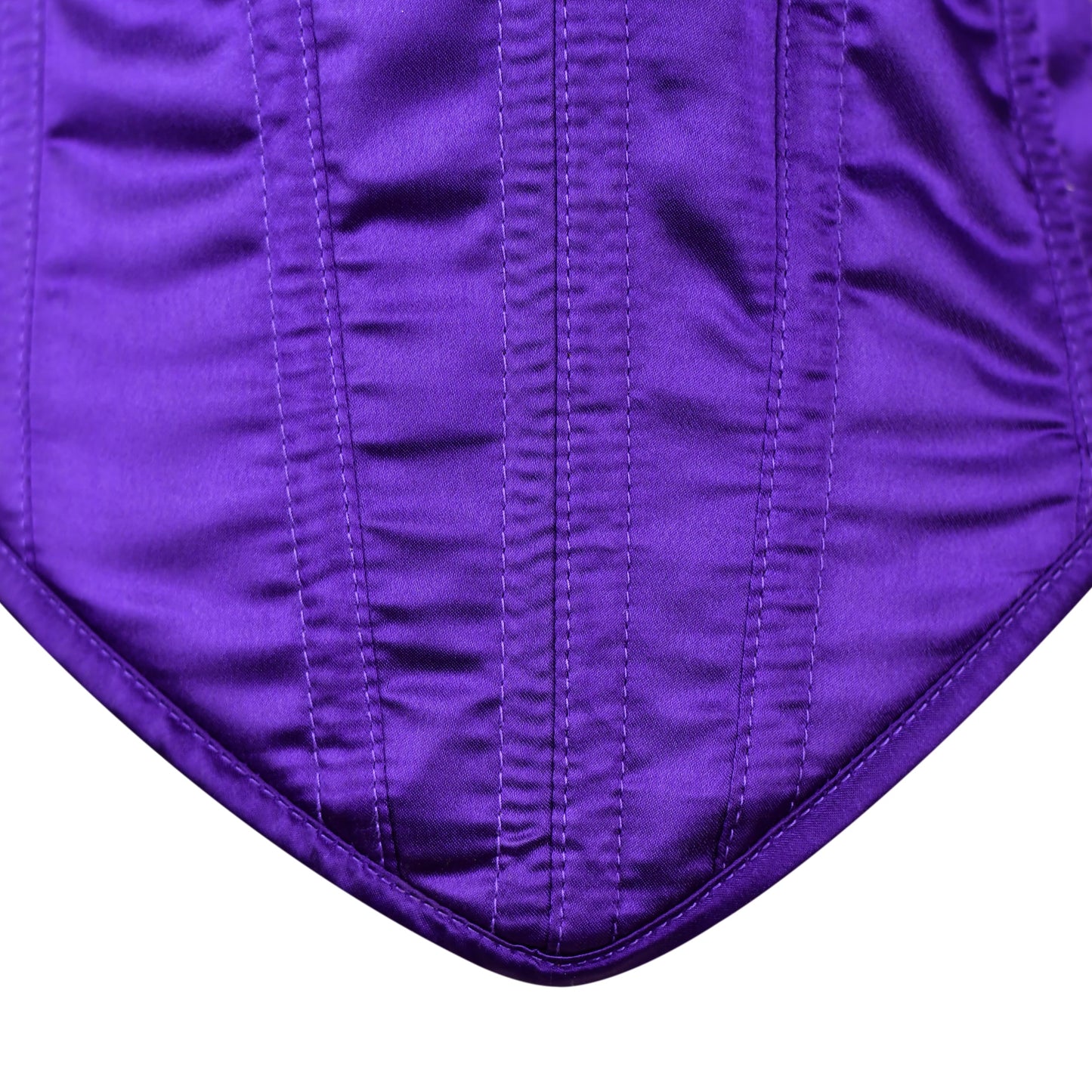 Purple Satin corset top - Overbust Corset