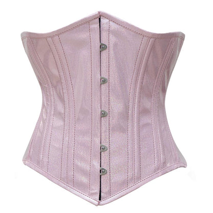 Pink PVC corset top - Under Bust Corset