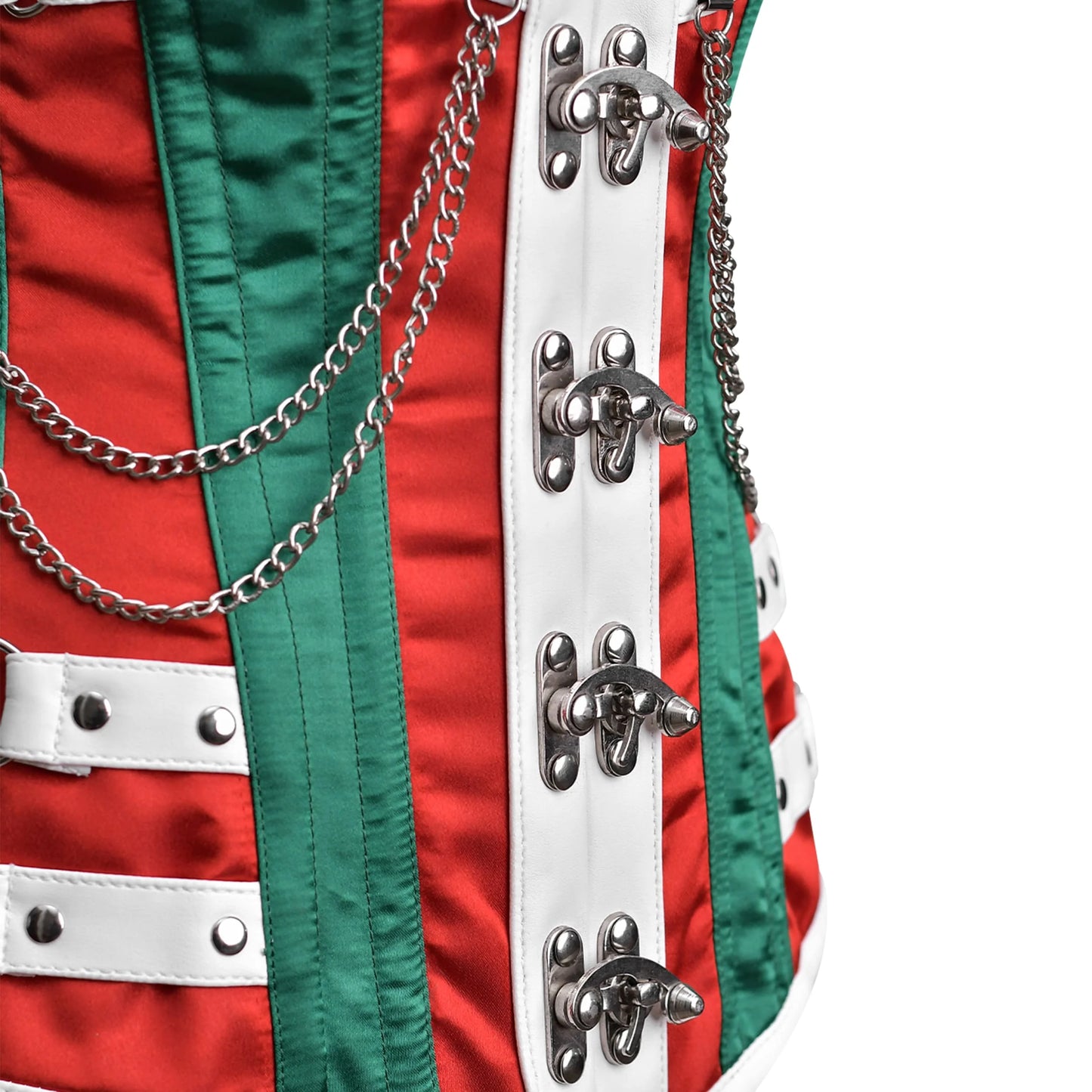 Multi Color satin corset top - Laced Corset