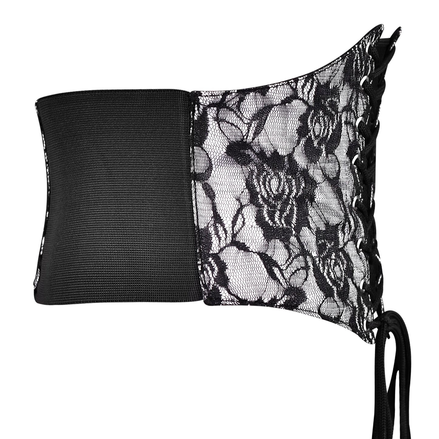 Printed Mesh Corset Belt - Waist Cincher