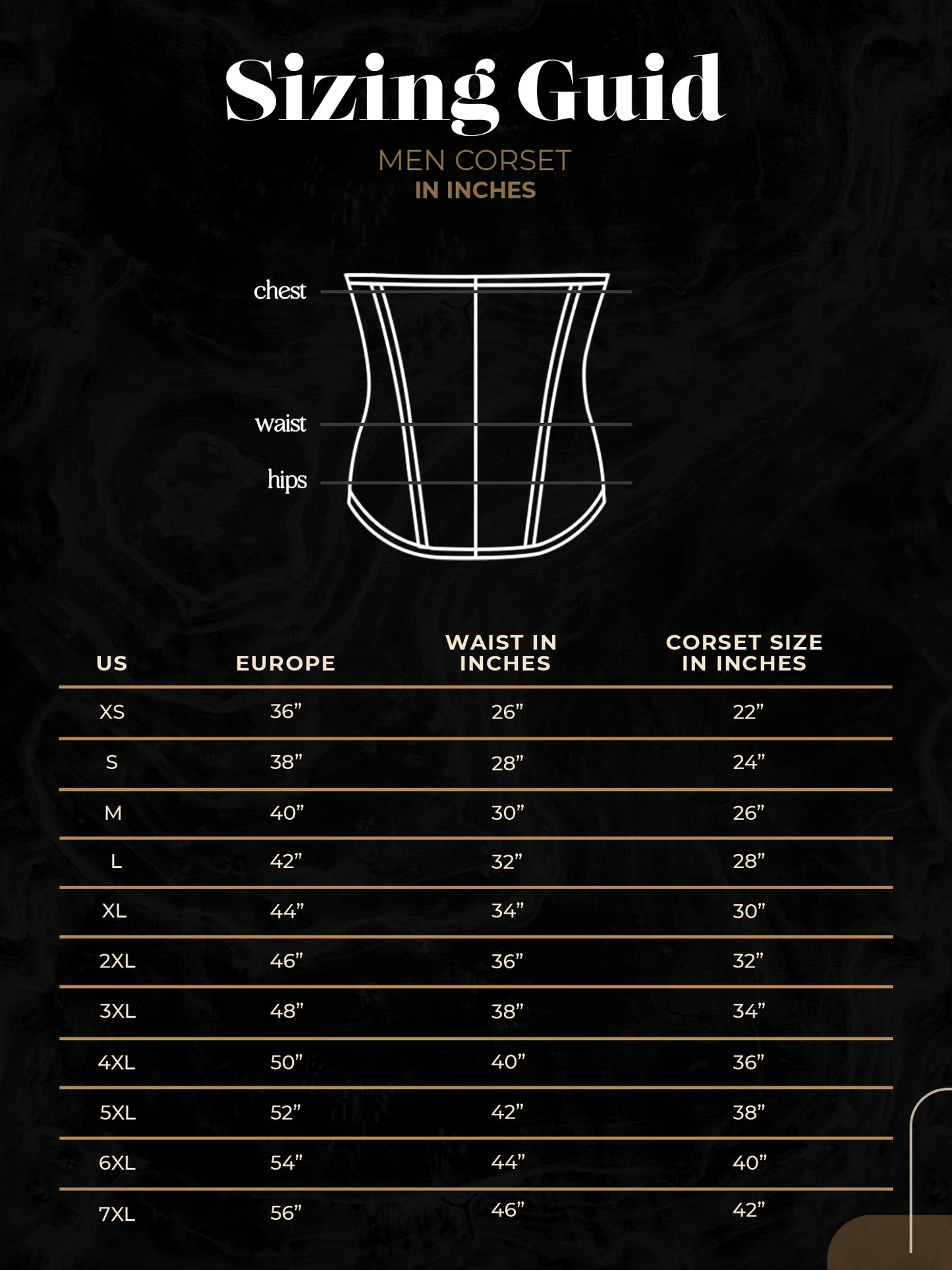 Black Leather Men corset - Underbust Corset