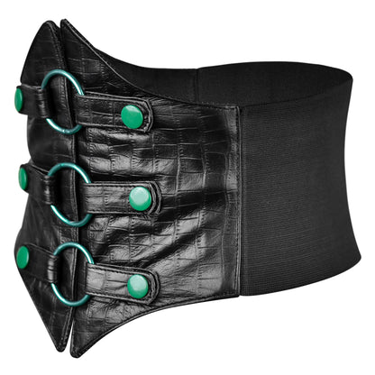 Short Torso Black Corset Belt - Waist Trainer