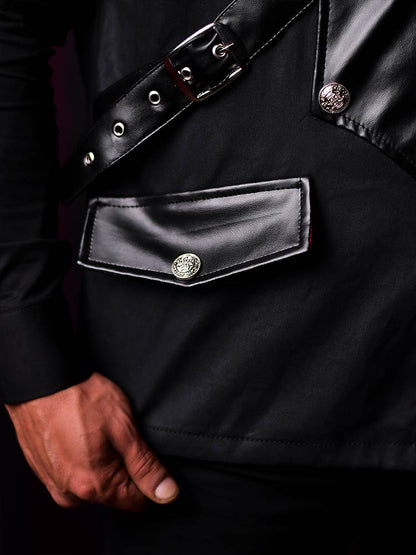 Steampunk Brocade Male corset - Mens corset
