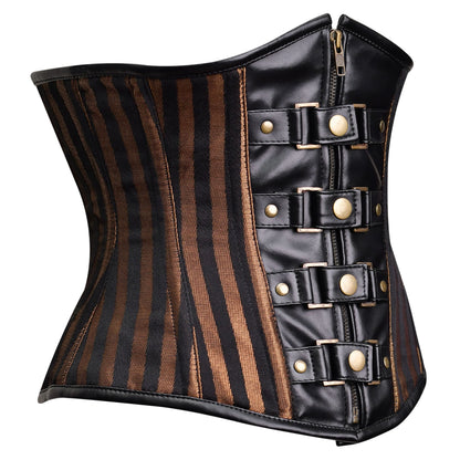 Brown Corset Top - Under bust Corset