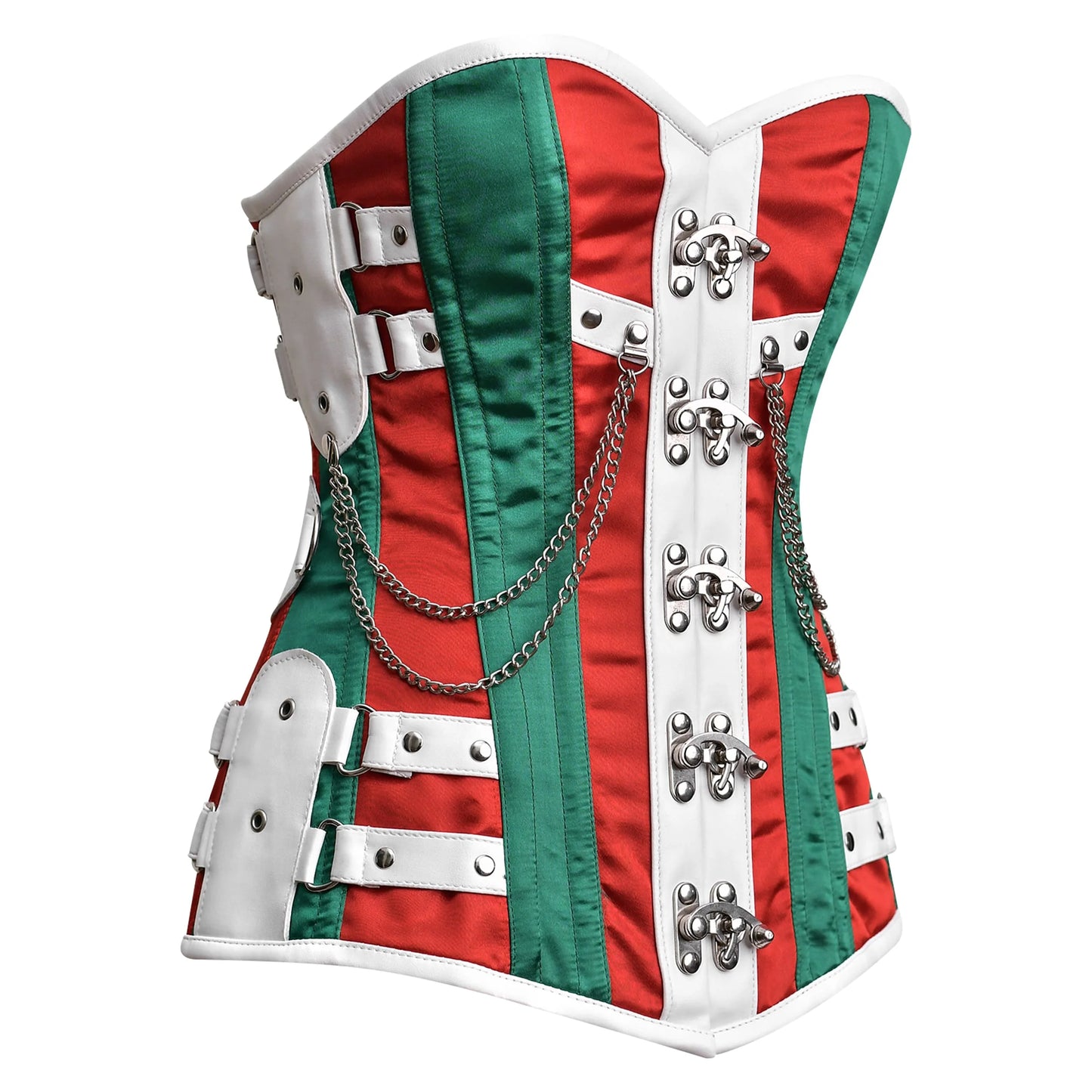 Multi Color satin corset top - Laced Corset