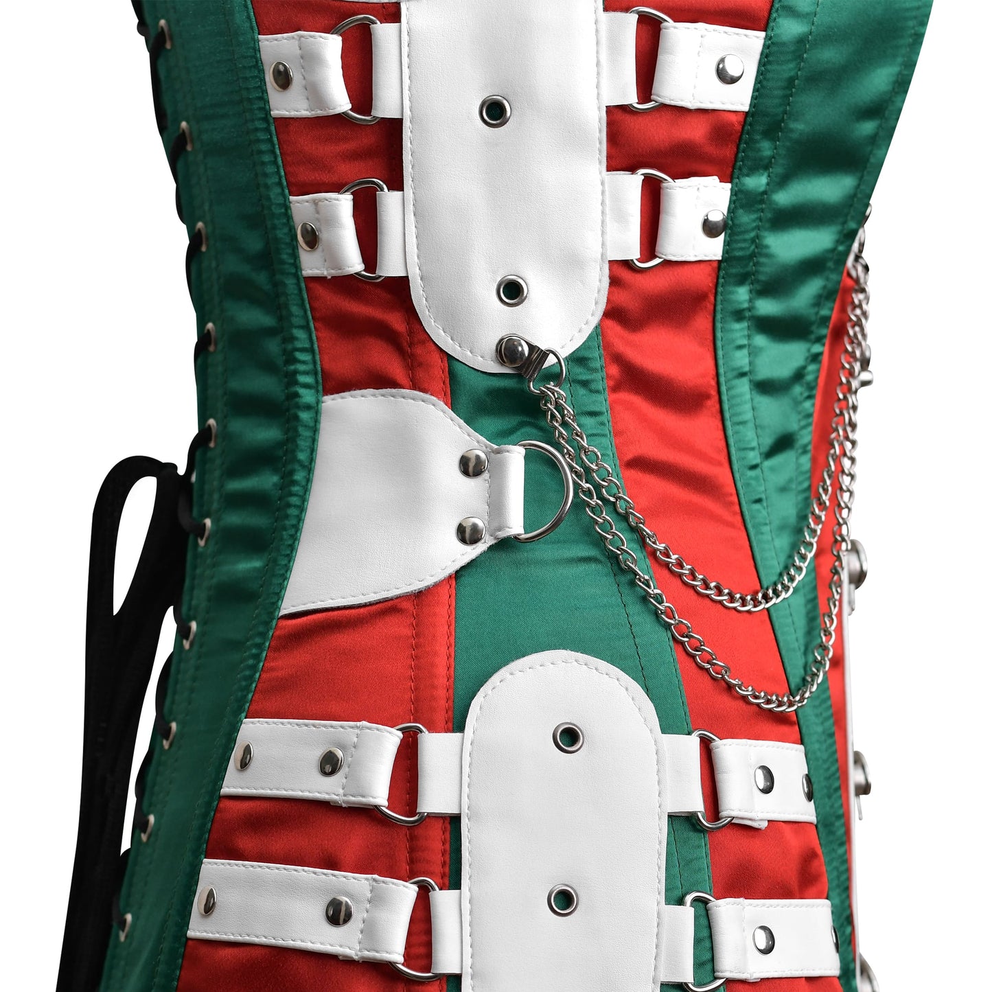 Multi Color satin corset top - Laced Corset