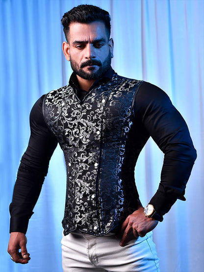 Corset vest Male - Brocade Mens Corset