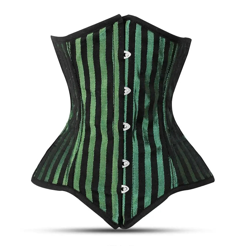 Brown lace up corset - Under bust Lacemade corset