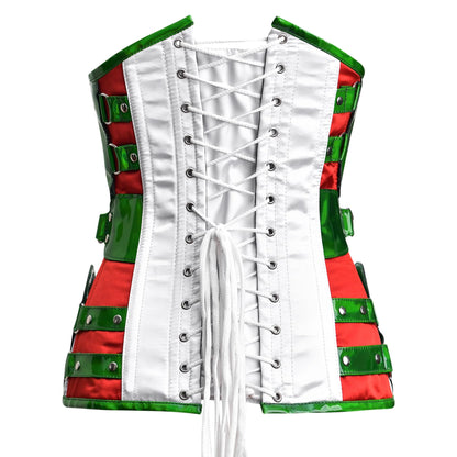Multi Color Steampunk corset Top - Laced Corset