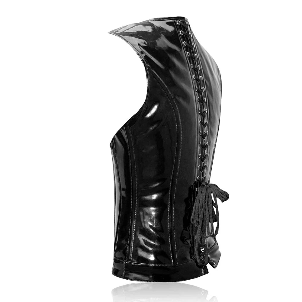 Latex waist cincher vest - Mens Corset Vest