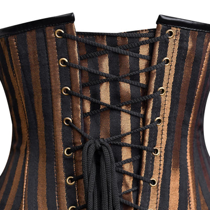 Brown Corset Top - Under bust Corset