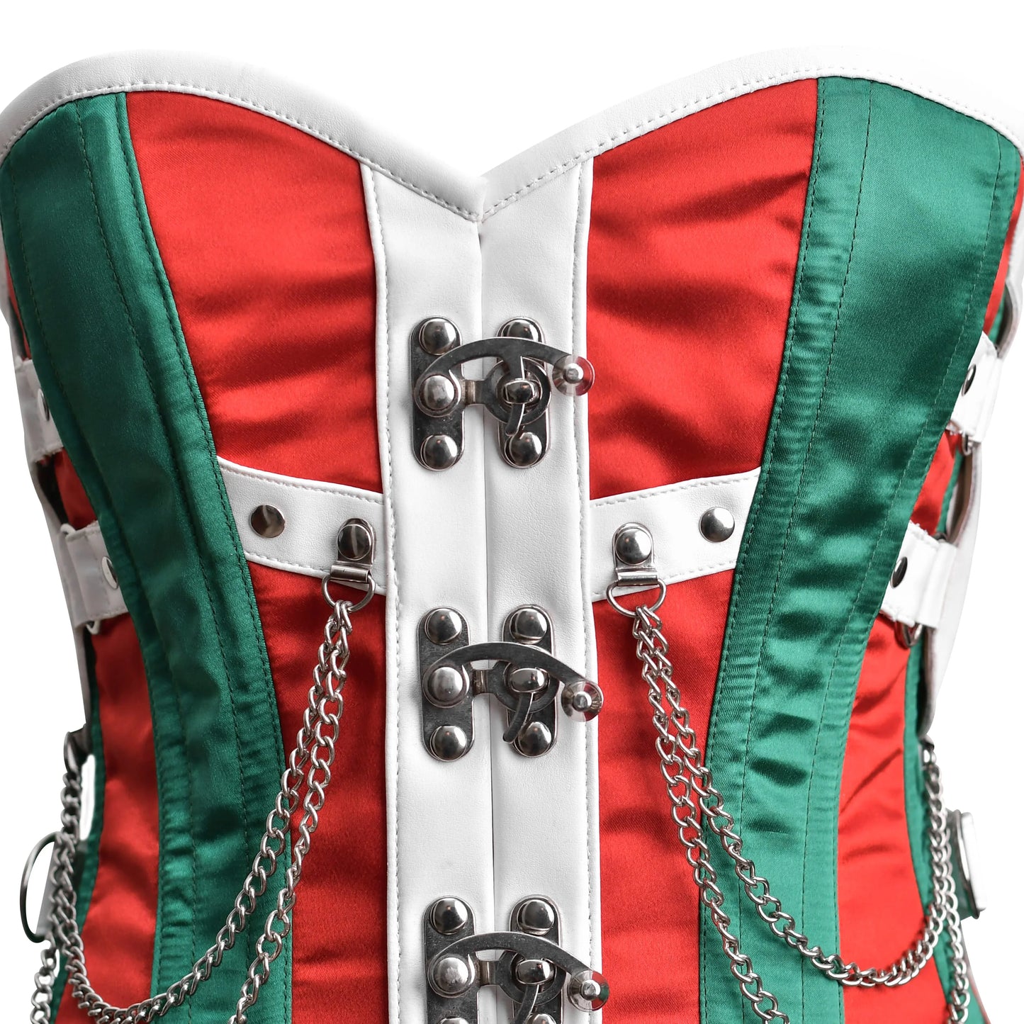 Multi Color satin corset top - Laced Corset