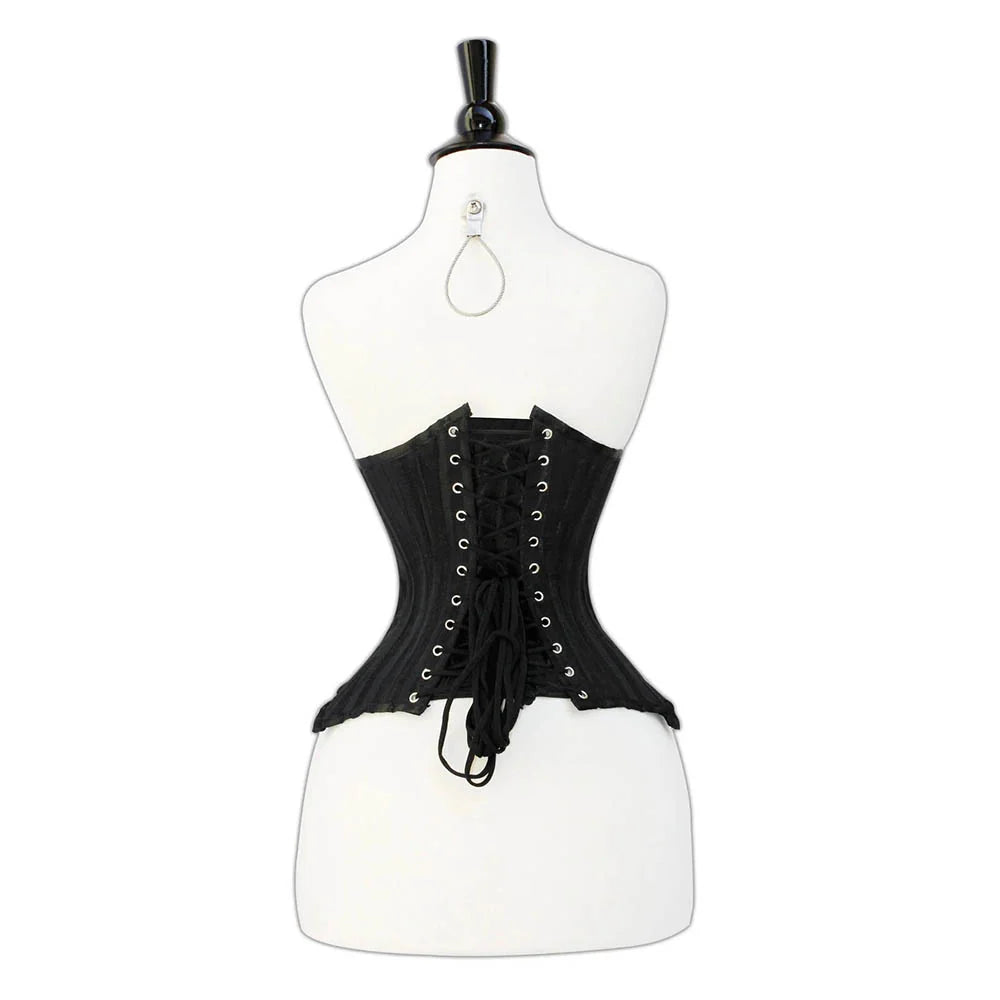 Black  Under bust Lacemade corset