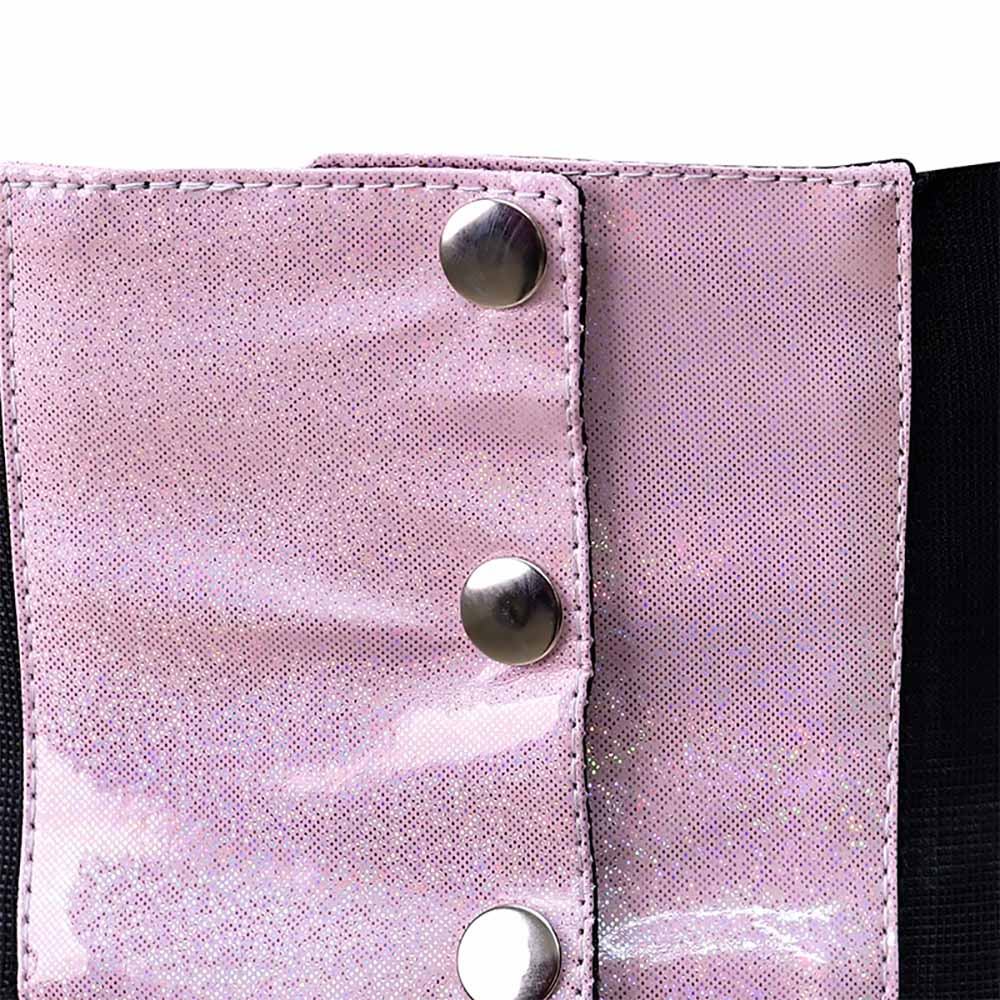 Pink waist trainer PVC - corset belt