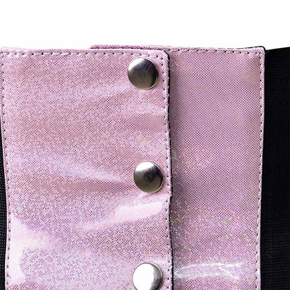 Pink waist trainer PVC - corset belt