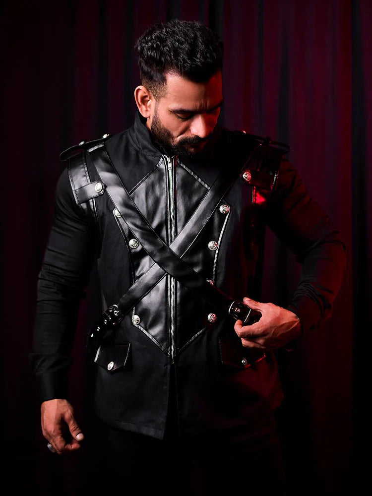 Steampunk Brocade Male corset - Mens corset