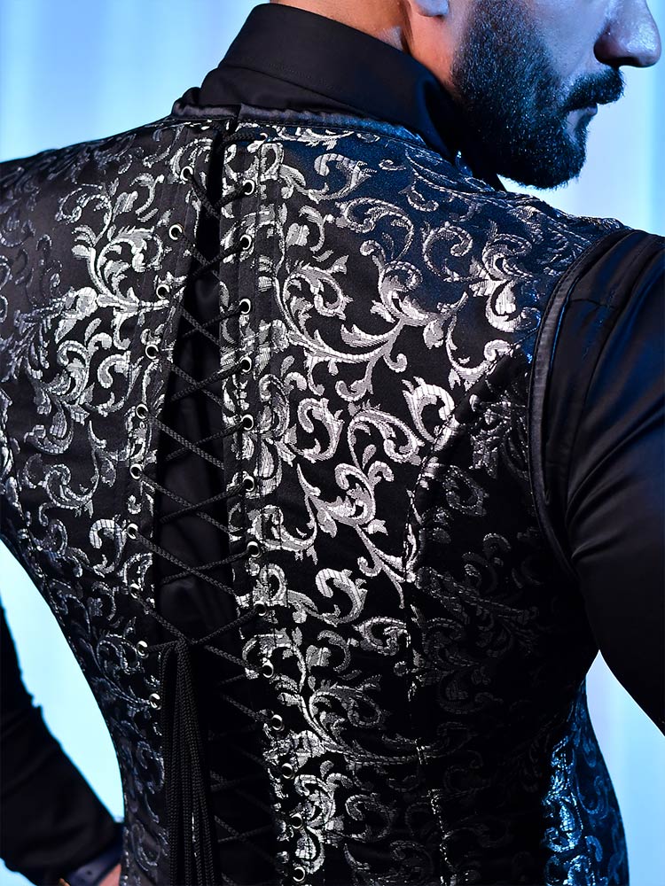 Corset vest Male - Brocade Mens Corset