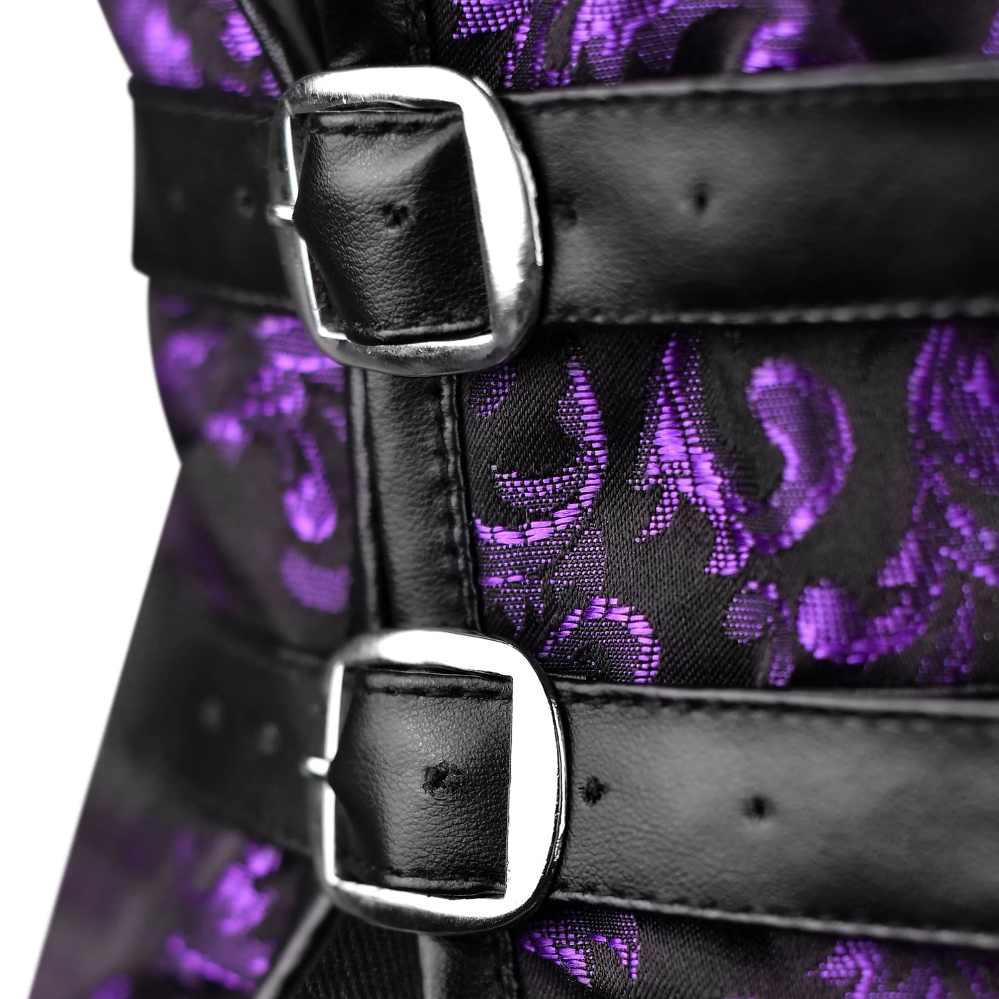 Purple Short torso corset Belt - waist cincher