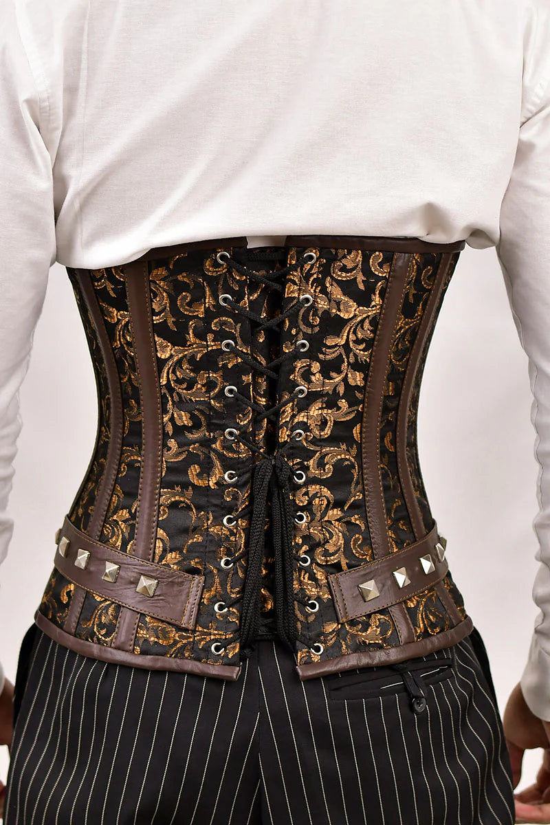 Men's Brown Underbust Corset –  Waist Trainer