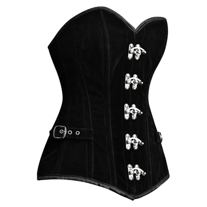 Black Velvet corset Top - Over The Bust