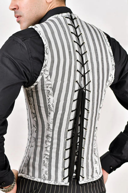 Satin Male Corset Vest - Fashion Corset
