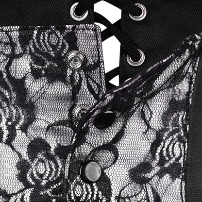 Printed Mesh Corset Belt - Waist Cincher