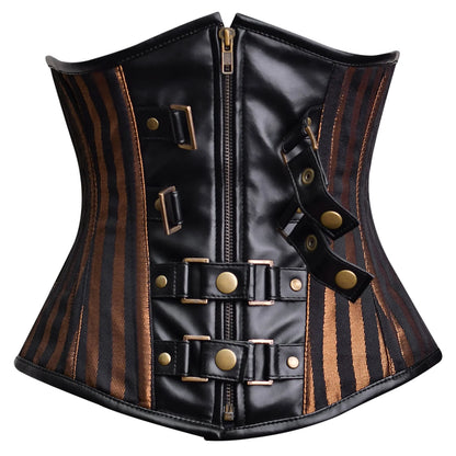 Brown Corset Top - Under bust Corset