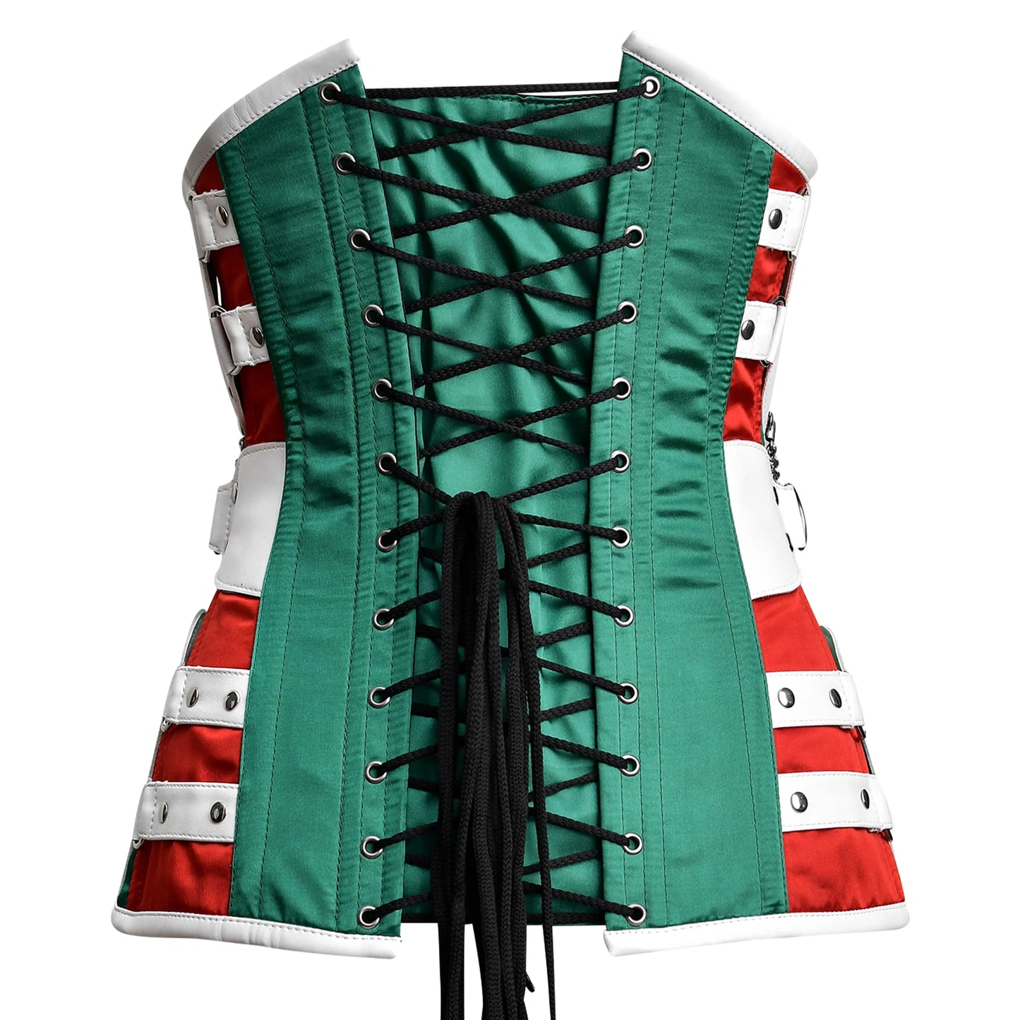 Multi Color satin corset top - Laced Corset