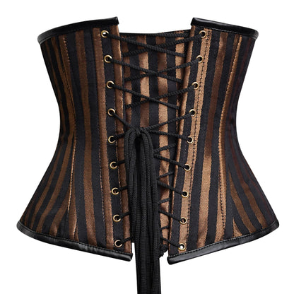 Brown Corset Top - Under bust Corset