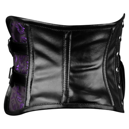 Purple Short torso corset Belt - waist cincher
