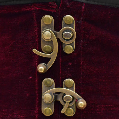 Maroon Velvet Waist Cincher - Shapewear
