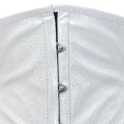 Shiny White  Short torso Waist Trainer