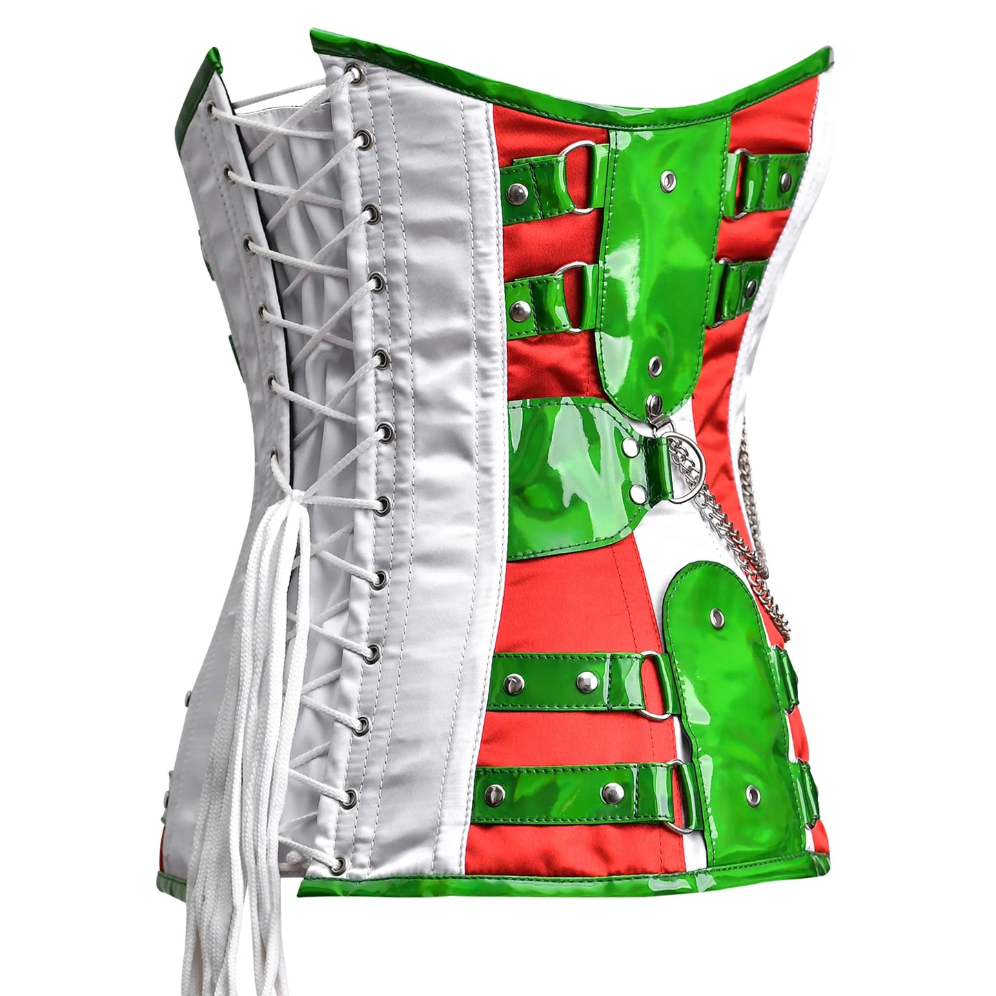Multi Color Steampunk corset Top - Laced Corset