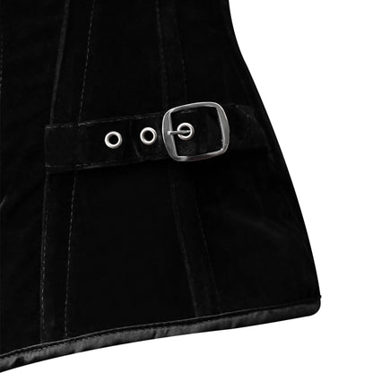 Black Velvet corset Top - Over The Bust