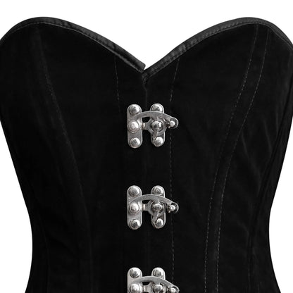 Black Velvet corset Top - Over The Bust